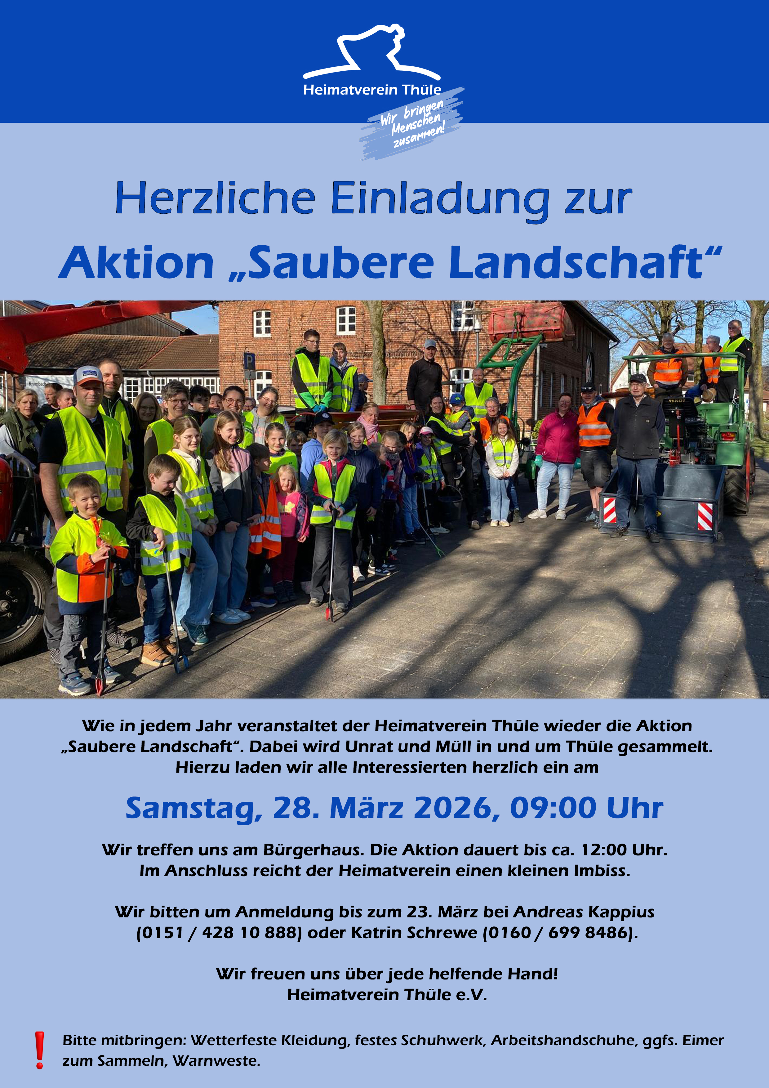 Aktion Saubere Landschaft 2026 Plakat